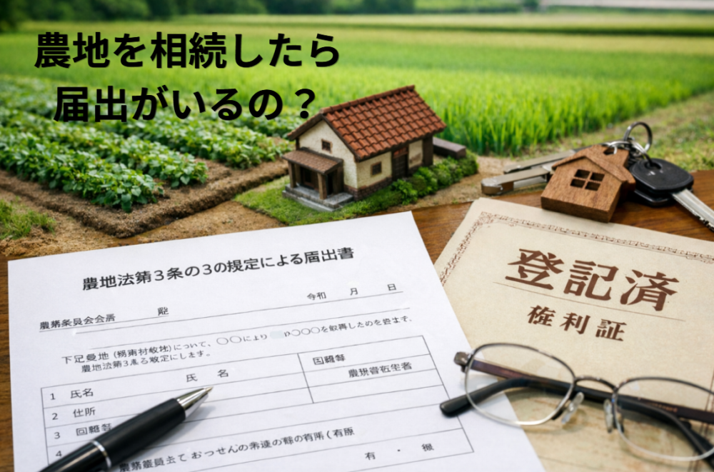 相続で農地を取得したときの届出