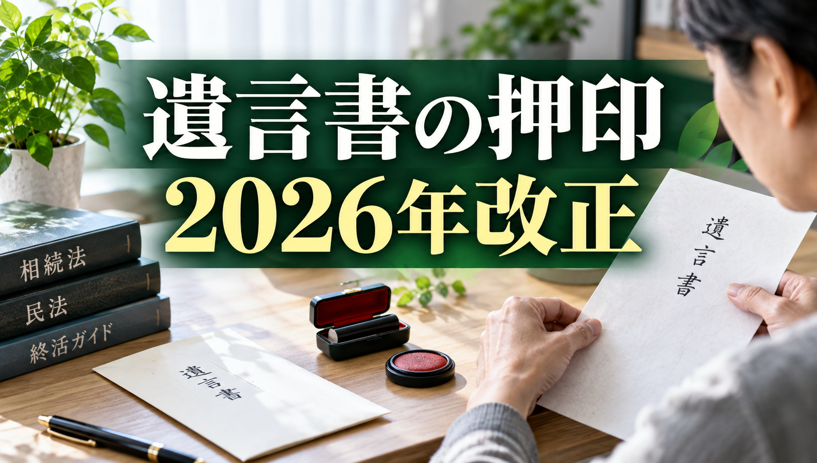 【2026年改正】遺言書の押印はいつから不要？自筆証書遺言の現在のルールを行政書士が解説