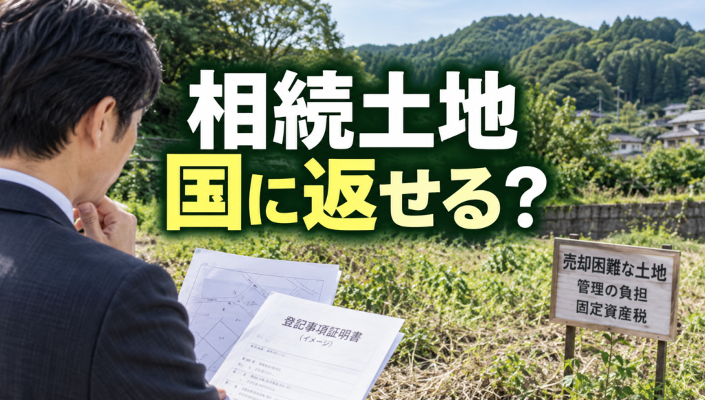 相続した不要な土地を国に返せる？相続土地国庫帰属制度の条件・費用・手続きを行政書士が解説【2026年版】