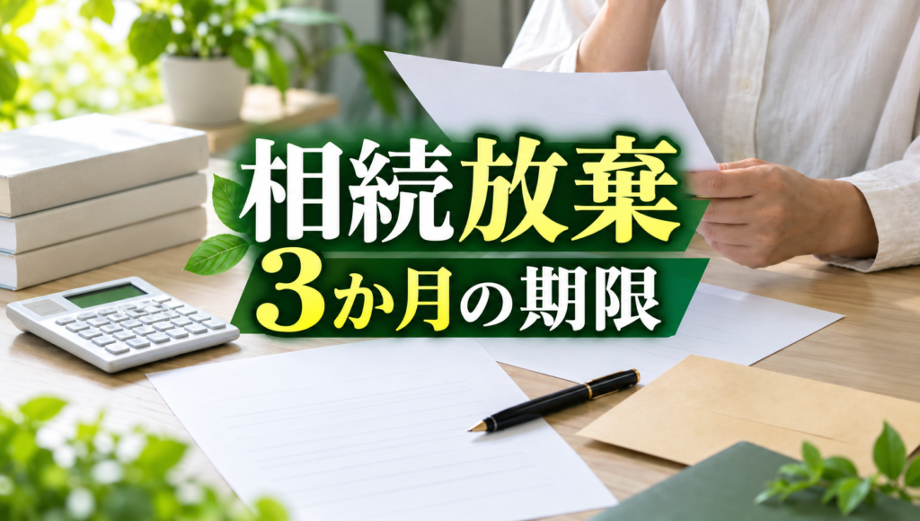 相続放棄は3か月以内？期限の数え方・必要書類・手続の流れを行政書士が解説