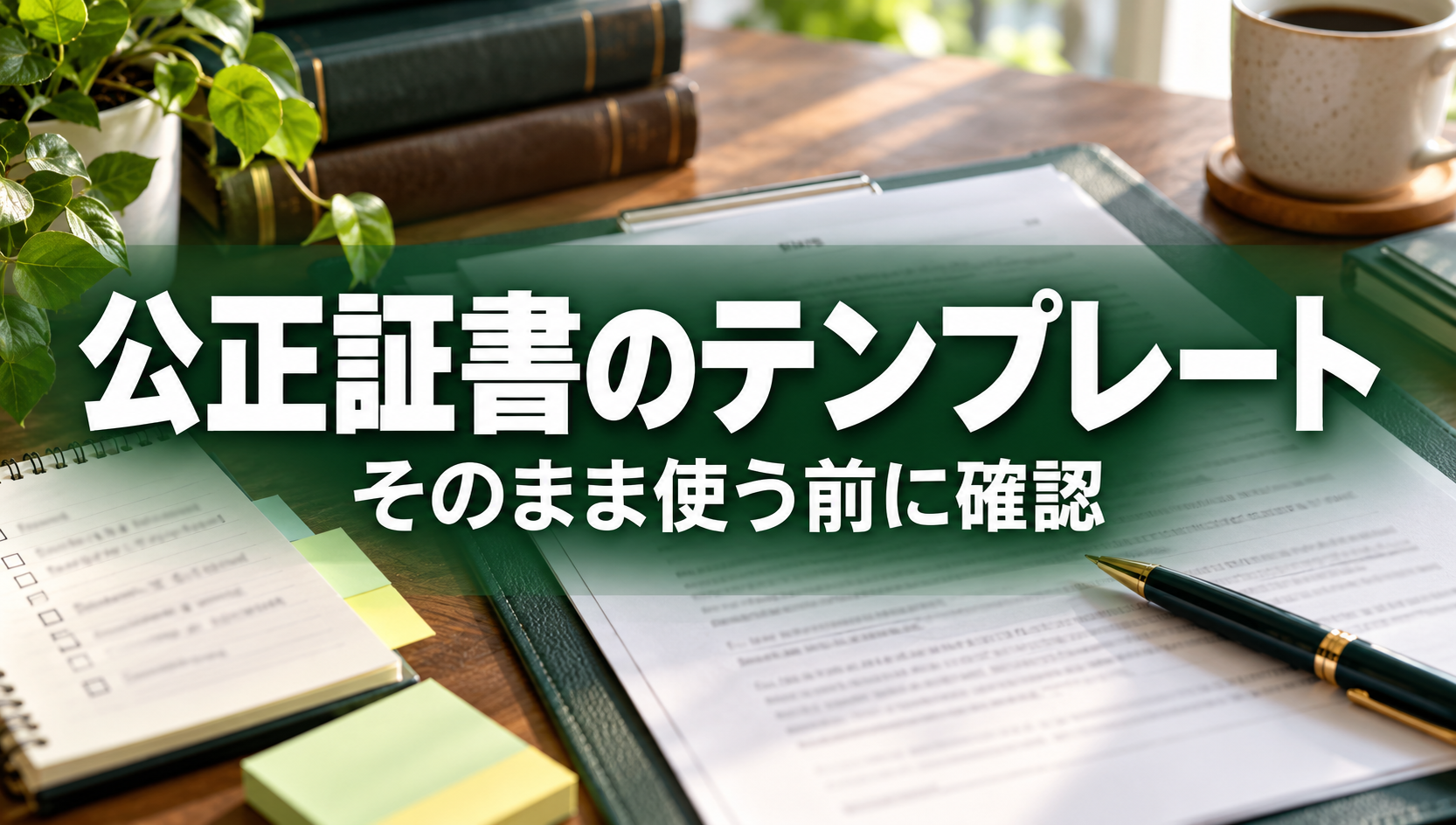 離婚公正証書のテンプレートを使う前に｜必要条項とそのまま使えないケース