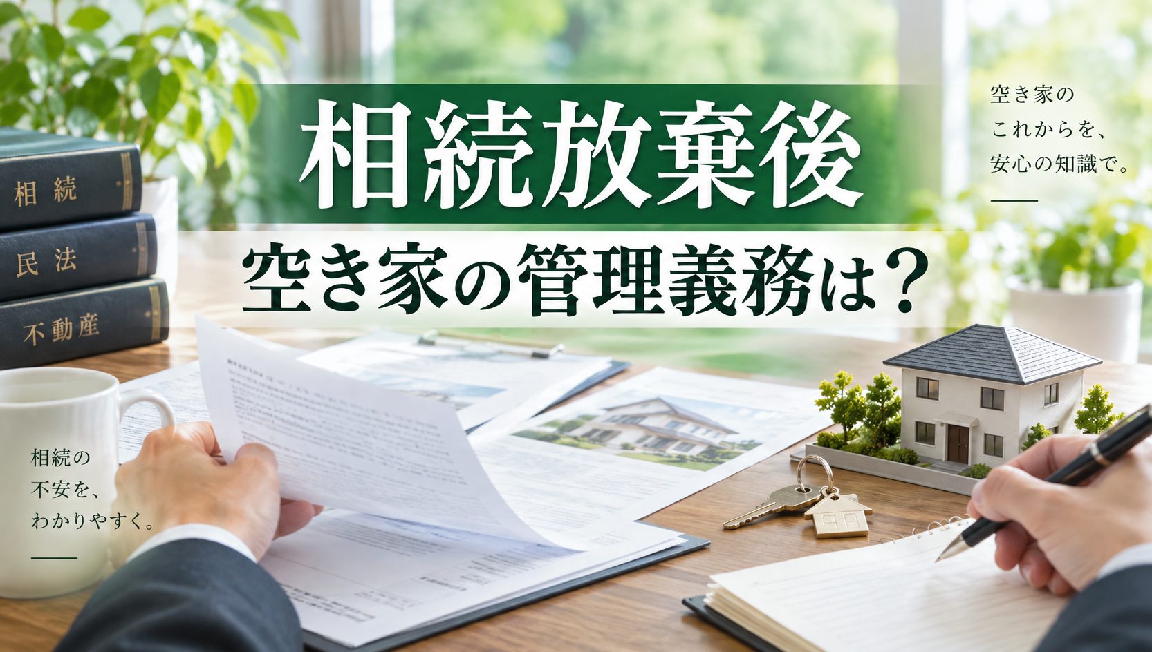 相続放棄後も家を管理する必要がある？民法940条の保存義務と相続財産清算人を行政書士が解説【2026年版】