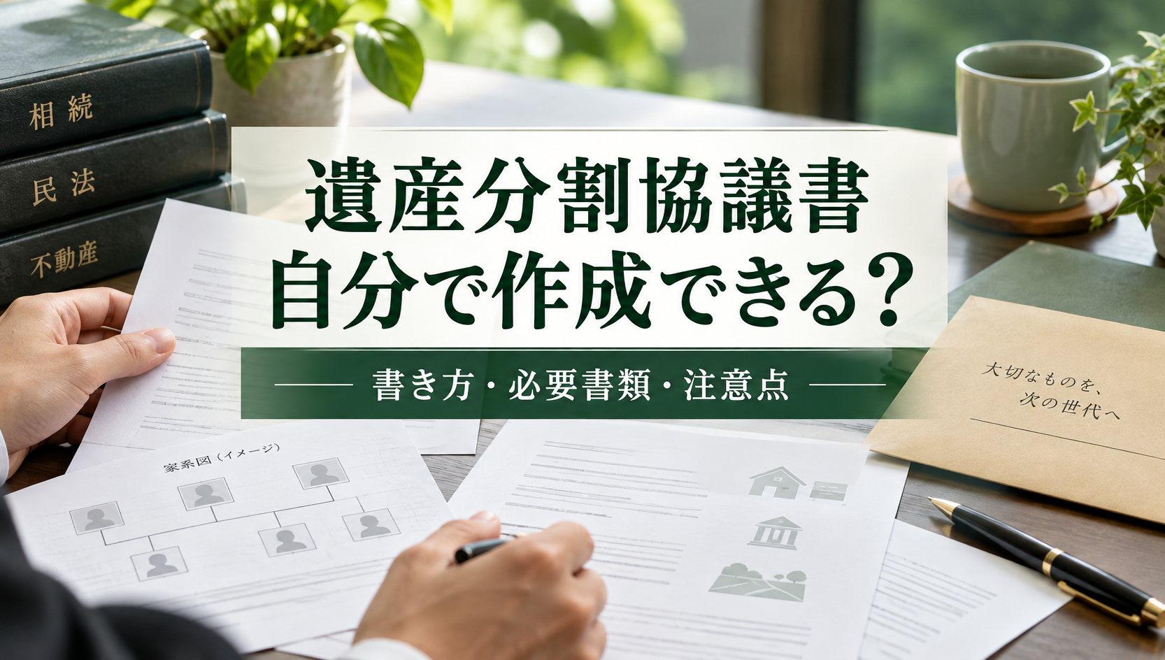 遺産分割協議書は自分で作成できる？書き方・必要書類・行政書士へ依頼する場合を解説