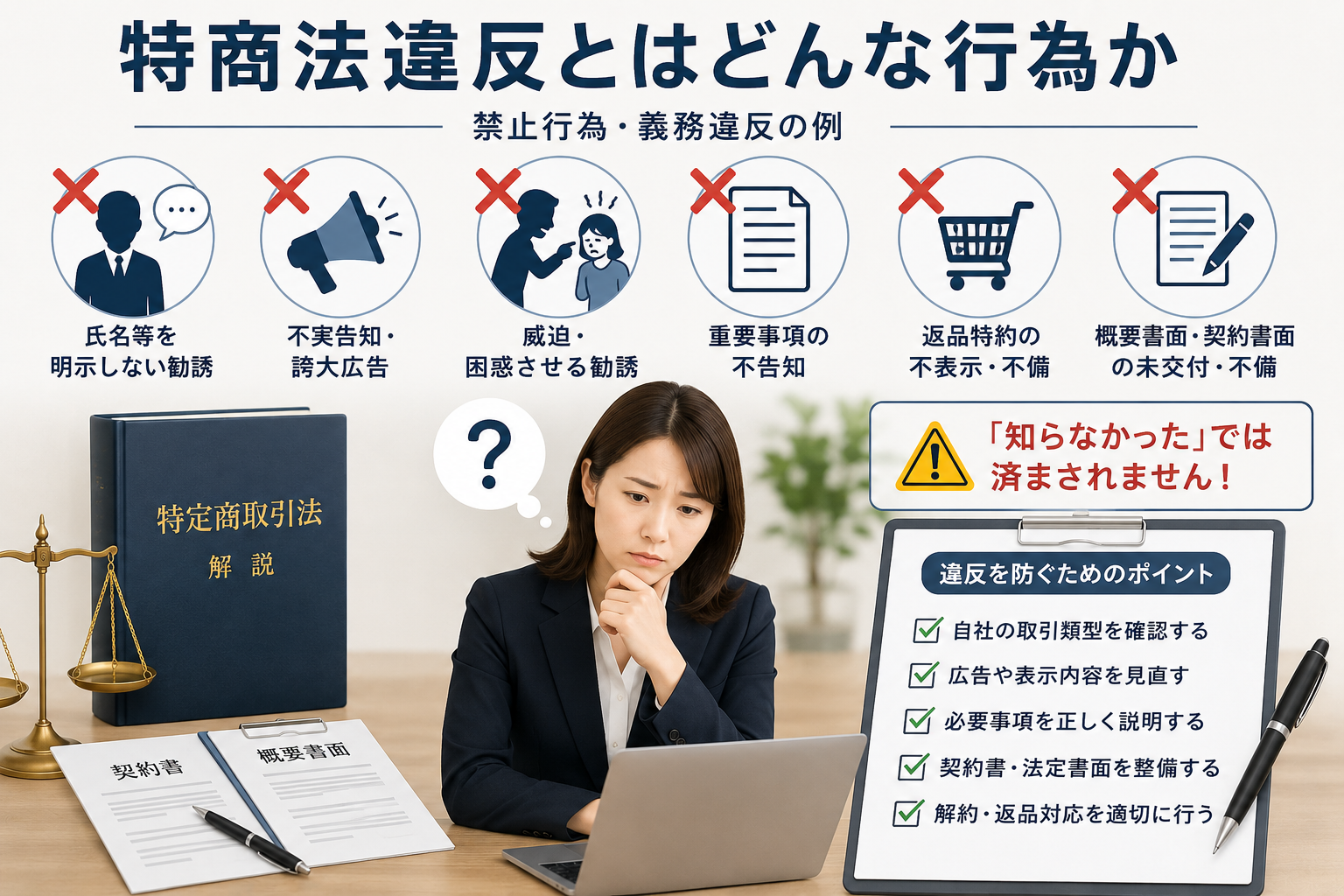 特商法違反とはどんな行為か