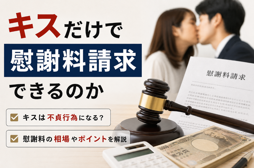 キスだけで慰謝料請求できるのか